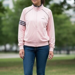 Adidas Women's Light Pink Bomber Jacket